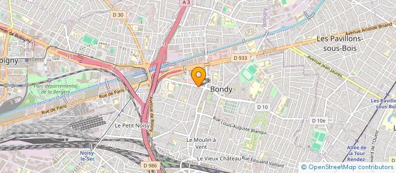 localisation de l'entreprise MADAME ASSA GASSAMA à BONDY