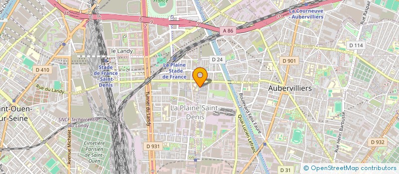 localisation de l'entreprise MADAME ASSA GASSAMA  AUBERVILLIERS