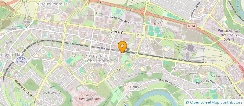 localisation de l'entreprise MADAME ASSA KANOUTE à CERGY