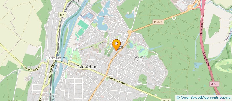 localisation de l'entreprise MADAME ASSAMALA KADJO  L'ISLE-ADAM