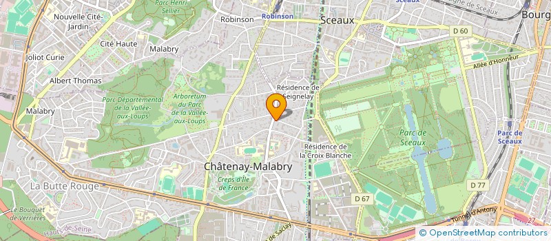 localisation de l'entreprise MADAME ASSANDOUA ANEY  CHATENAY-MALABRY