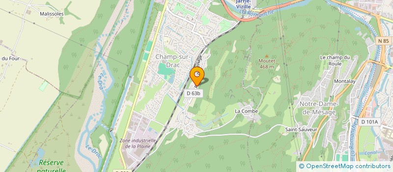 localisation de l'entreprise MADAME ASSEMIZE COYRET  CHAMP-SUR-DRAC