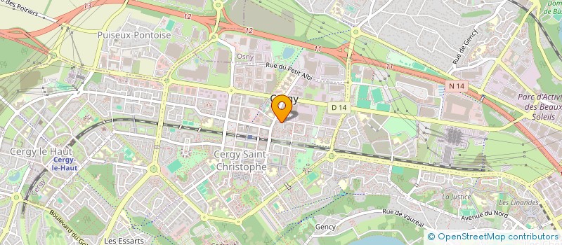 localisation de l'entreprise MADAME ASSETOU TRAORE  CERGY