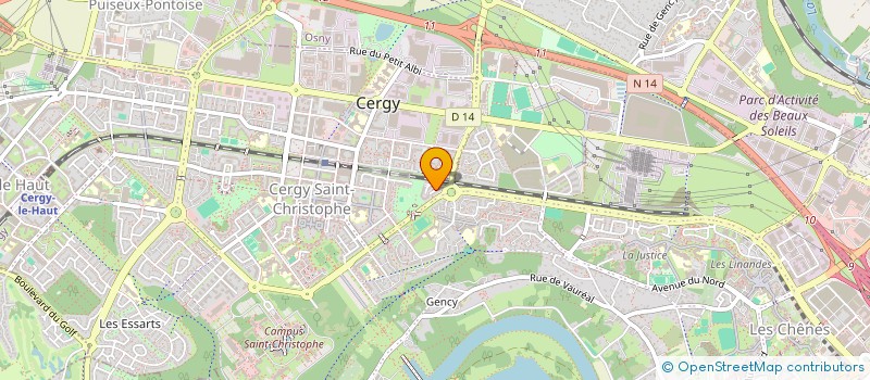 localisation de l'entreprise MADAME ASSIA AIT EL BACHA  CERGY