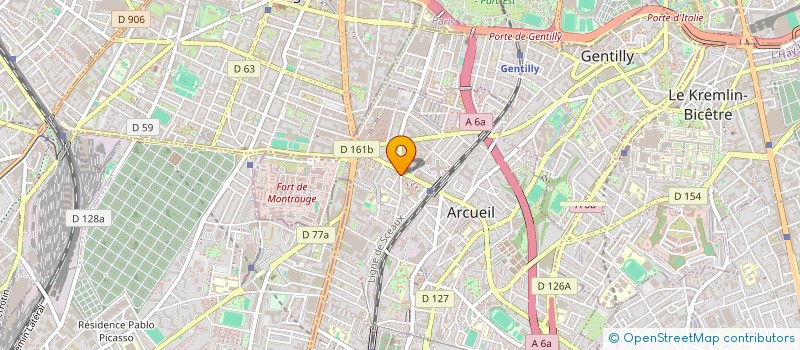 localisation de l'entreprise MADAME ASSIA AMRAOUI  ARCUEIL