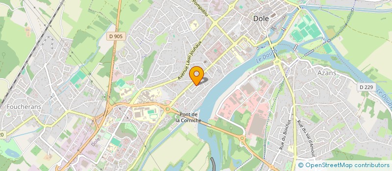 localisation de l'entreprise MADAME ASSIA BELAGOUATI à DOLE
