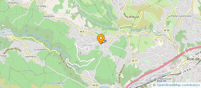 localisation de l'entreprise MADAME ASSIA BELARBI  GENILAC