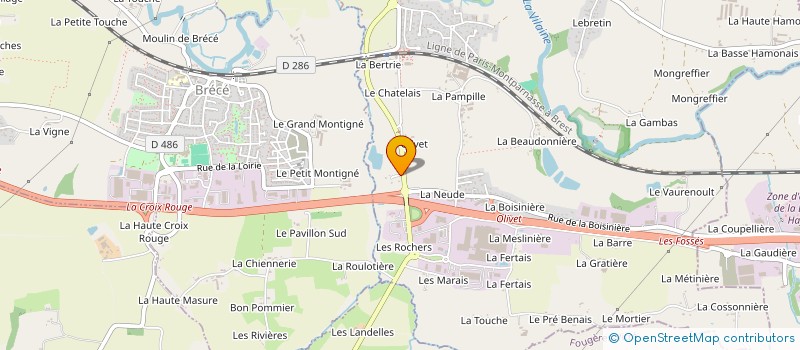 localisation de l'entreprise MADAME ASSIA BELHADDAD  SERVON-SUR-VILAINE