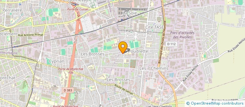 localisation de l'entreprise MADAME ASSIA BENCHARIF  VAULX-EN-VELIN