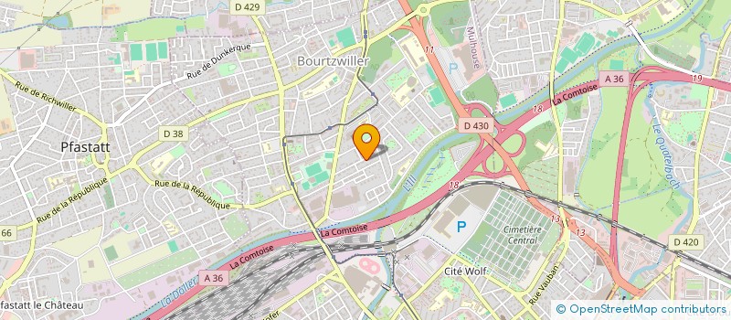 localisation de l'entreprise MADAME ASSIA BOULILA  MULHOUSE