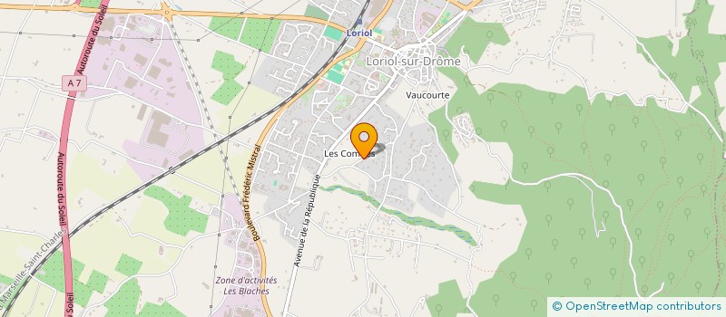 localisation de l'entreprise MADAME ASSIA BOUNGAB  LORIOL SUR DROME