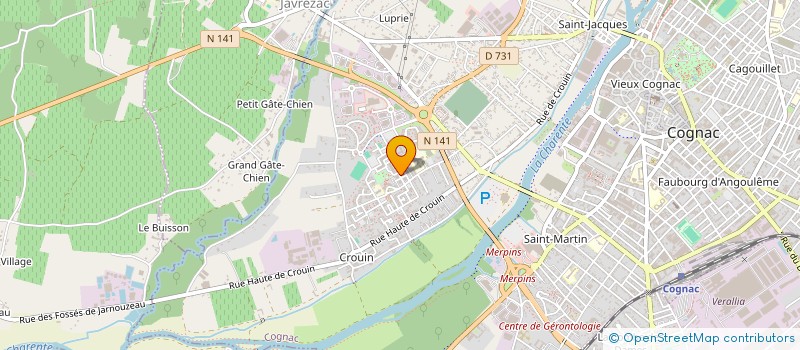 localisation de l'entreprise MADAME ASSIA DAOUD YOUSSOUF à COGNAC