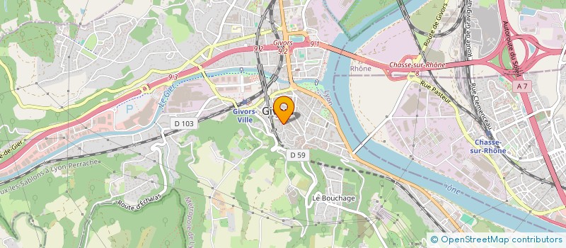 localisation de l'entreprise MADAME ASSIA DERAFA  GIVORS