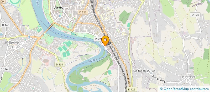 localisation de l'entreprise MADAME ASSIA DRIF  VICHY