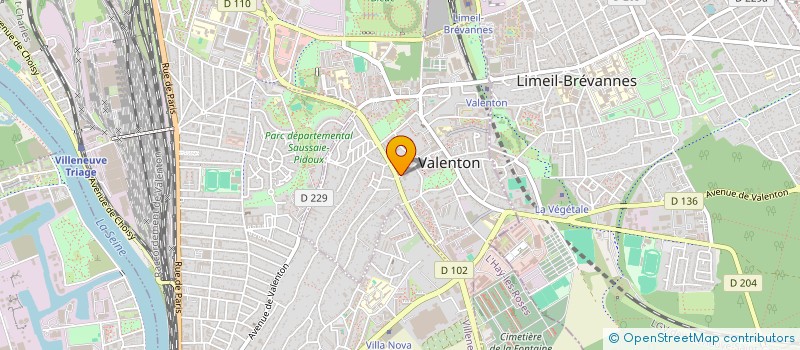 localisation de l'entreprise MADAME ASSIA EL AKROUCH à VALENTON