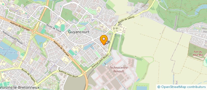 localisation de l'entreprise MADAME ASSIA ENNEBATI  GUYANCOURT