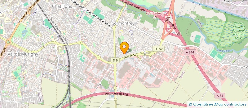 localisation de l'entreprise MADAME ASSIA GHIDA  CORMONTREUIL