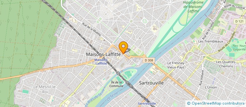 localisation de l'entreprise MADAME ASSIA HERKAT  MAISONS-LAFFITTE