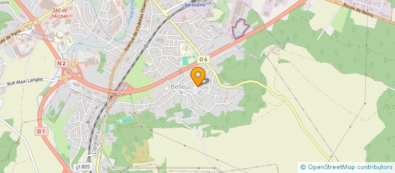 localisation de l'entreprise MADAME ASSIA HERMI  BELLEU