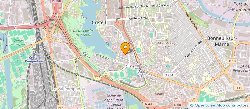 localisation de l'entreprise MADAME ASSIA KABBOURI  CRETEIL