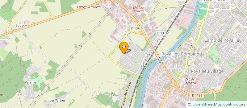 localisation de l'entreprise MADAME ASSIA KASSIR BODON  JAUX