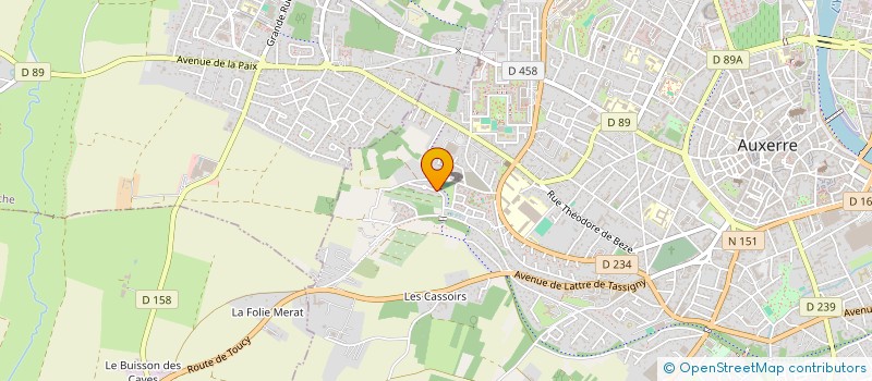 localisation de l'entreprise MADAME ASSIA KENDRI  AUXERRE