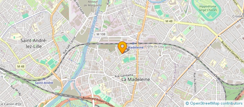 localisation de l'entreprise MADAME ASSIA KROUNI à LA MADELEINE