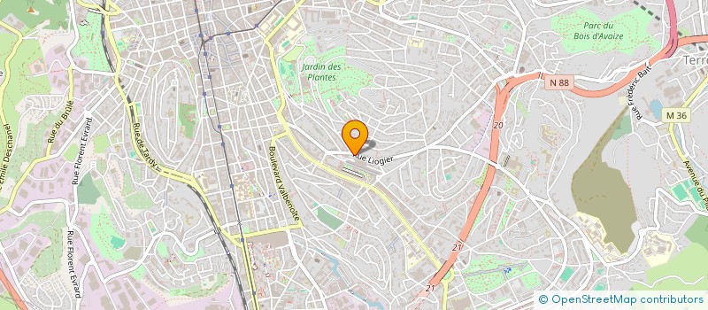 localisation de l'entreprise MADAME ASSIA MEGUELLATI  SAINT-ETIENNE