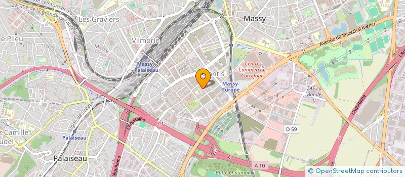 localisation de l'entreprise MADAME ASSIA MEHDAOUI à MASSY