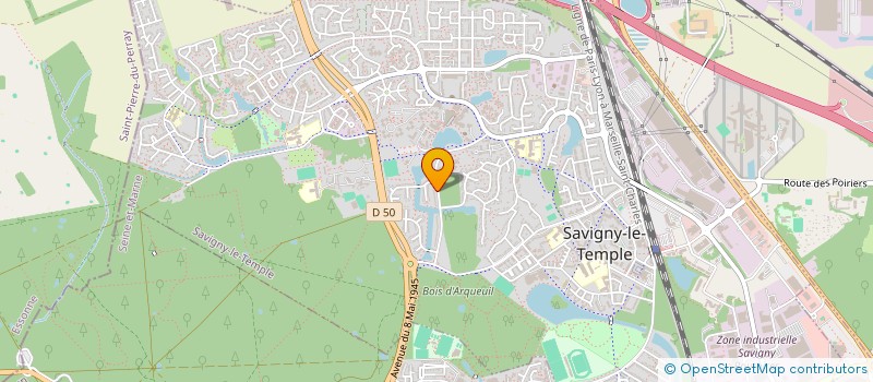 localisation de l'entreprise MADAME ASSIA MERRAD  SAVIGNY-LE-TEMPLE