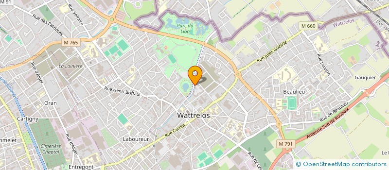 localisation de l'entreprise MADAME ASSIA MEZIANI  WATTRELOS