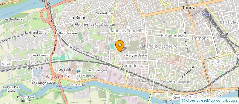 localisation de l'entreprise MADAME ASSIA OUBAALI  TOURS