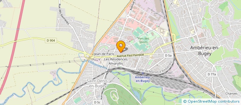 localisation de l'entreprise MADAME ASSIA SEKKAI  AMBERIEU-EN-BUGEY