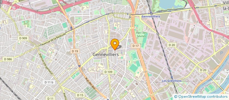 localisation de l'entreprise MADAME ASSIA SODOYER à GENNEVILLIERS