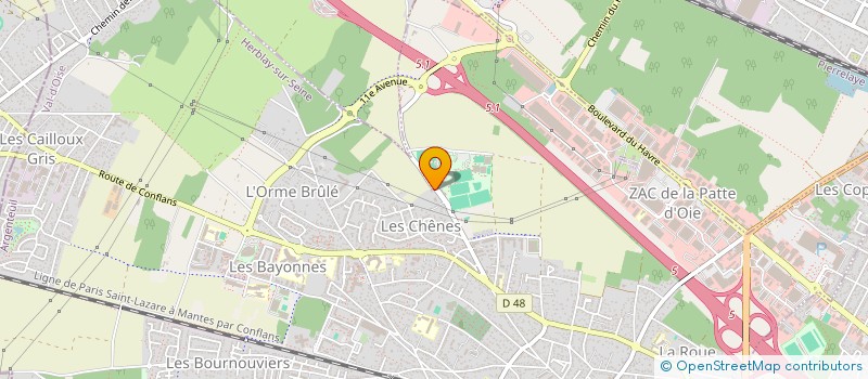 localisation de l'entreprise MADAME ASSIA ZALEGH  HERBLAY-SUR-SEINE