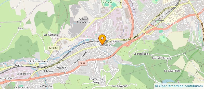 localisation de l'entreprise MADAME ASSIA ZIYANI  SAINT-ETIENNE