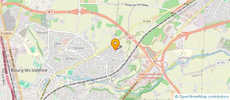 localisation de l'entreprise MADAME ASSIYA EL YOUSFI à BOURG-LES-VALENCE