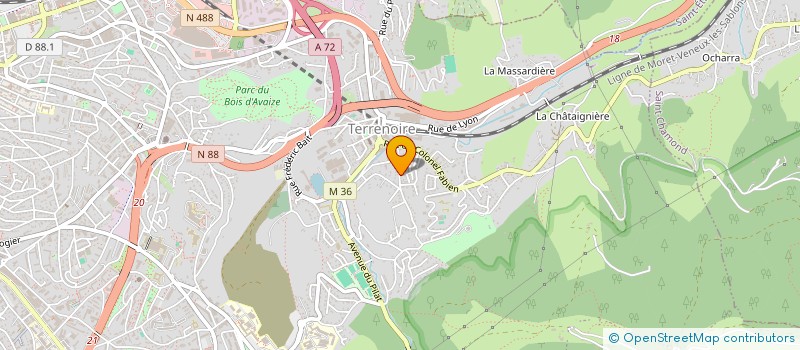 localisation de l'entreprise MADAME ASSMA MOKDAD à SAINT-ETIENNE