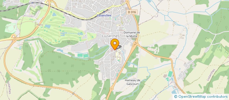 localisation de l'entreprise MADAME ASSMAE BACHKAT  LUZARCHES