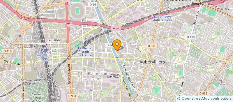 localisation de l'entreprise MADAME ASSYA BECHIR à AUBERVILLIERS