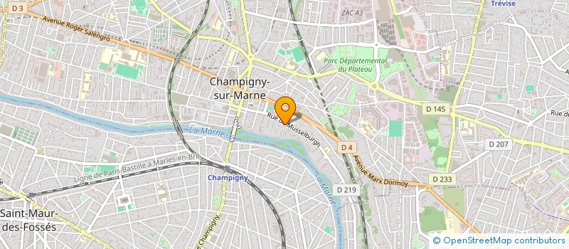 localisation de l'entreprise MADAME ASTA BADOKAITE à CHAMPIGNY-SUR-MARNE