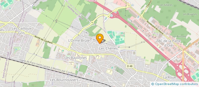 localisation de l'entreprise MADAME ASTA DIALLO  HERBLAY-SUR-SEINE