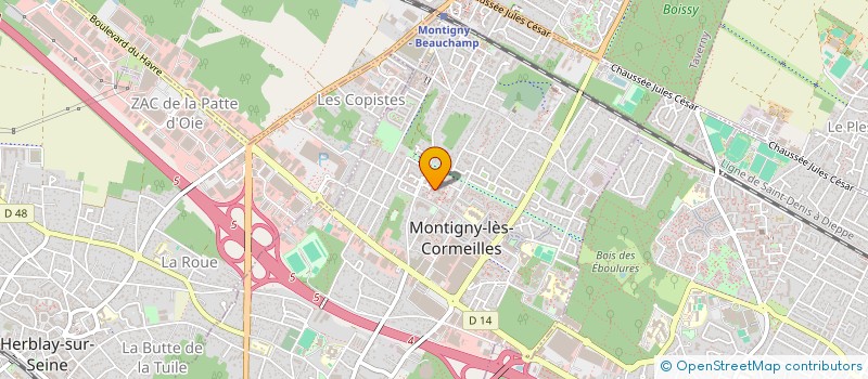 localisation de l'entreprise MADAME ASTAN TRAORE à MONTIGNY-LES-CORMEILLES