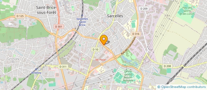 localisation de l'entreprise MADAME ASTOU FALL USAGE POUYE à SARCELLES