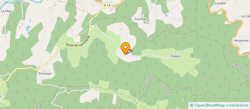 localisation de l'entreprise MADAME ASTRID BARTHOMEUF  ALBOUSSIERE