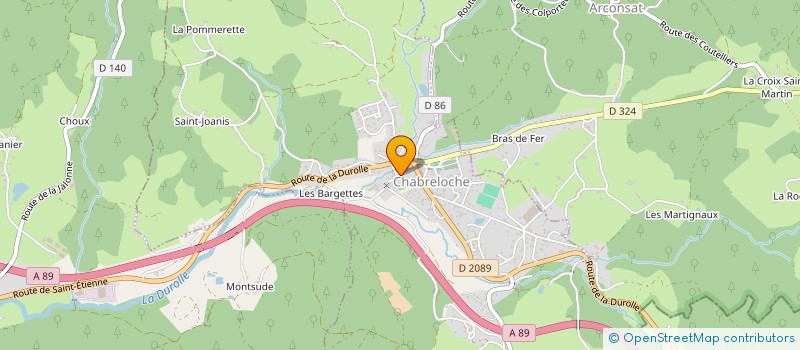 localisation de l'entreprise MADAME ASTRID BEGON  CHABRELOCHE