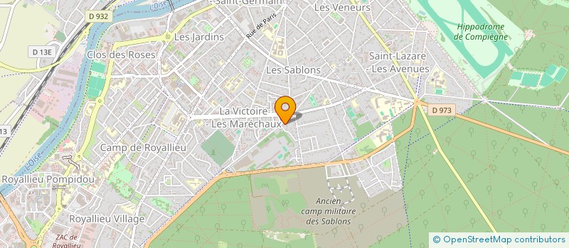localisation de l'entreprise MADAME ASTRID BERTRAND à COMPIEGNE