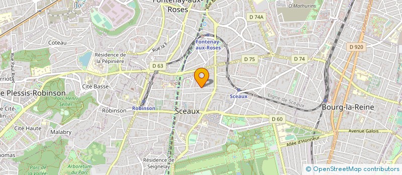 localisation de l'entreprise MADAME ASTRID BORG à SCEAUX