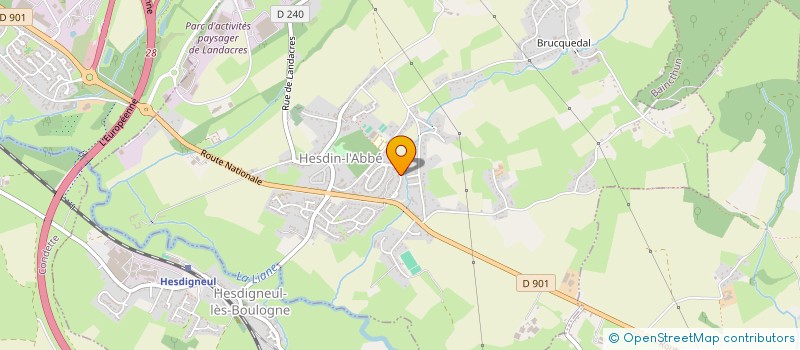 localisation de l'entreprise MADAME ASTRID BRUNET  HESDIN-L'ABBE