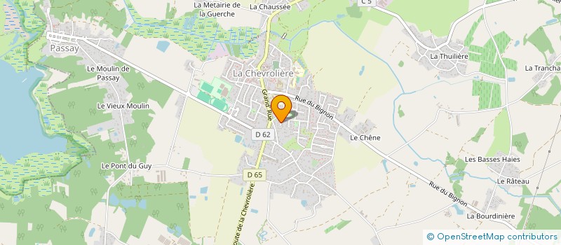 localisation de l'entreprise MADAME ASTRID CAILLARD  LA CHEVROLIERE